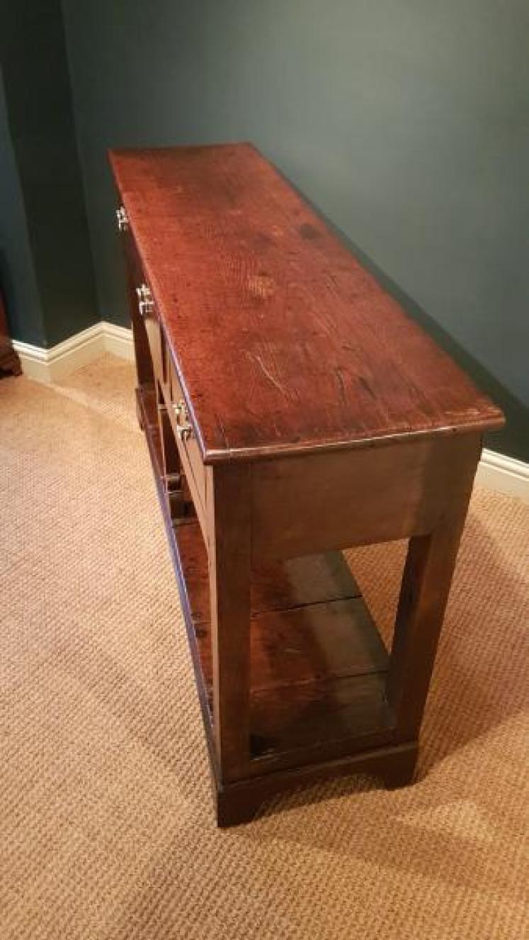 George II Oak Open Pot Board Dresser - Image 7