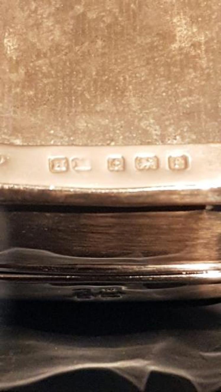 Edwardian Silver Iris Design Ring Box - Image 3