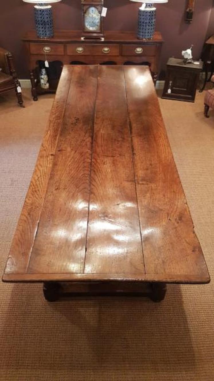 Superb George II Oak Refectory Table - Image 7