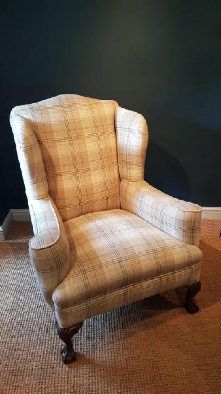 Victorian Wing Back Arm Chair - Image 1