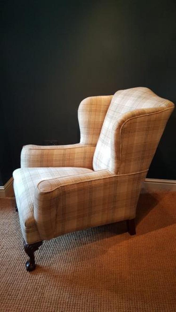 Victorian Wing Back Arm Chair - Image 4