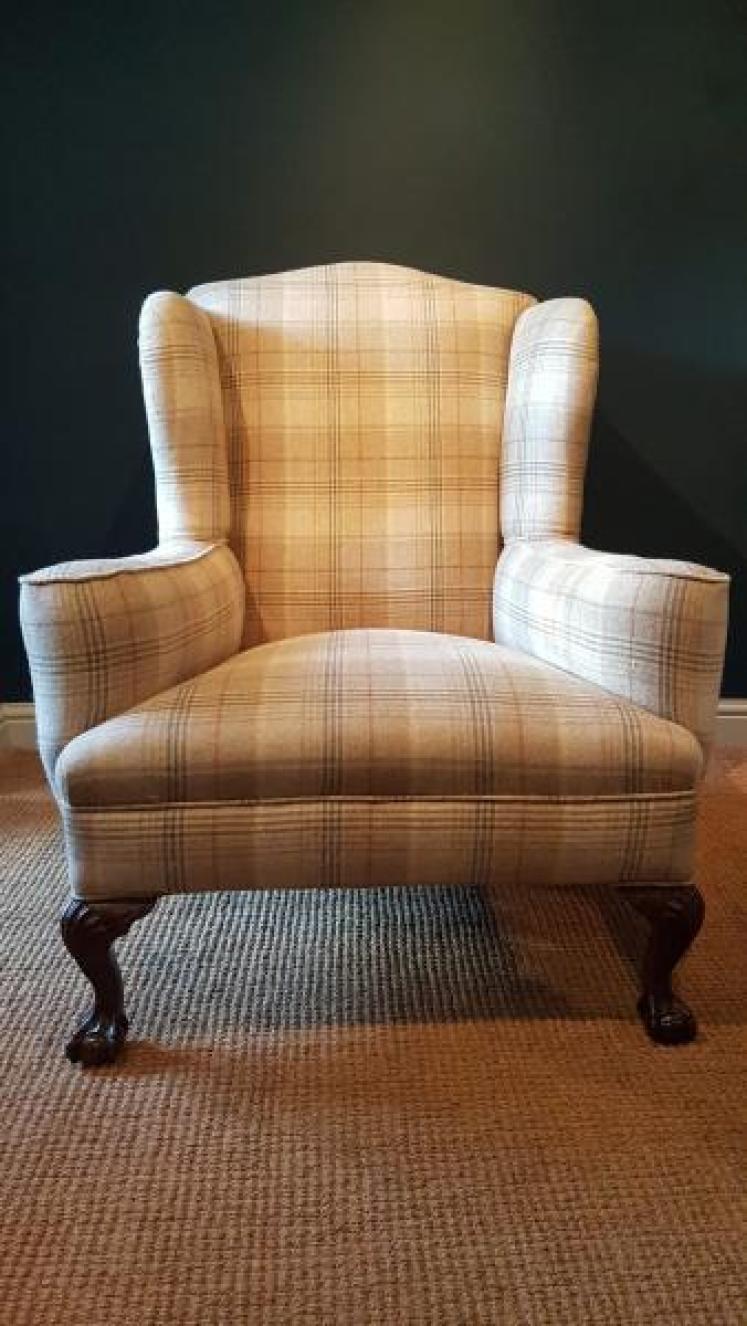Victorian Wing Back Arm Chair - Image 5