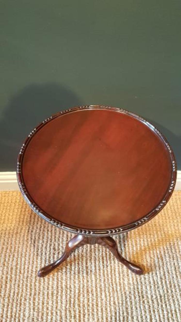  Quality Edwardian Mahogany Wine Table - Image 2