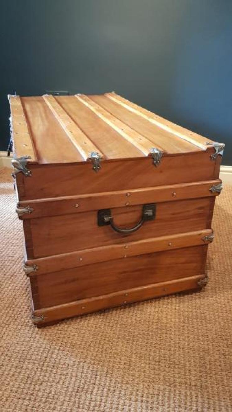 Antique Camphor Wood Trunk - Image 2
