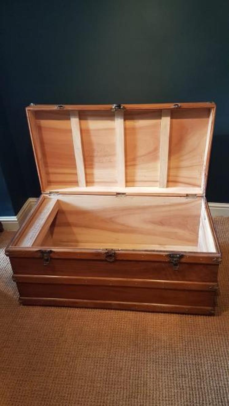 Antique Camphor Wood Trunk - Image 4