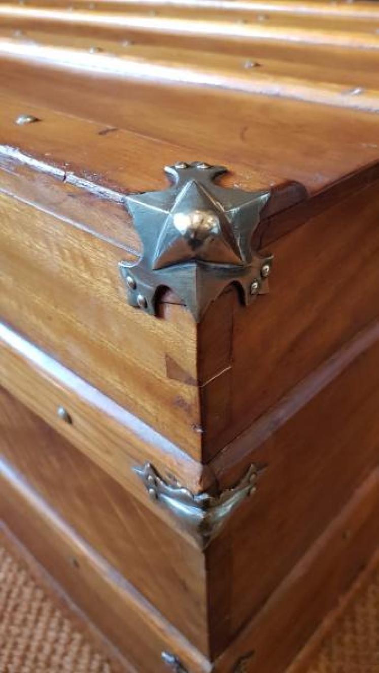 Antique Camphor Wood Trunk - Image 6