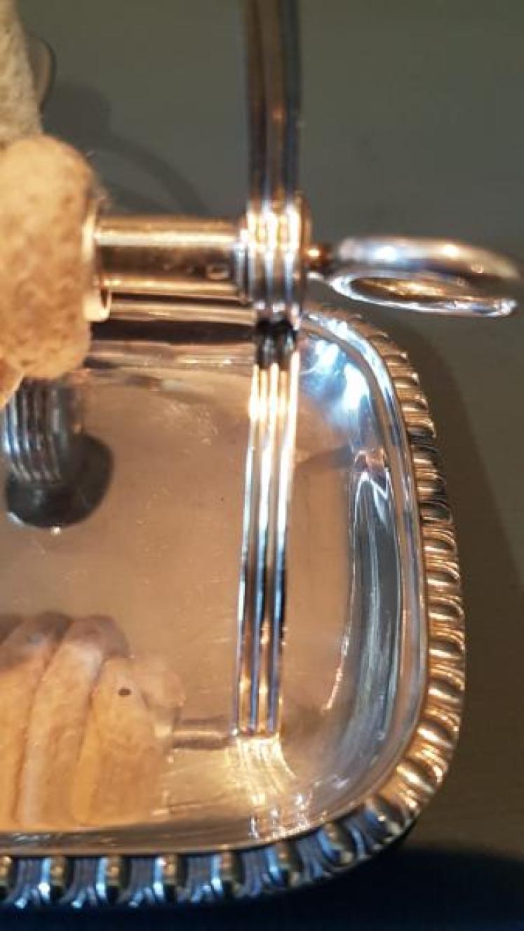 Silver Wax Jack Candlestick and Snuffer - Image 6