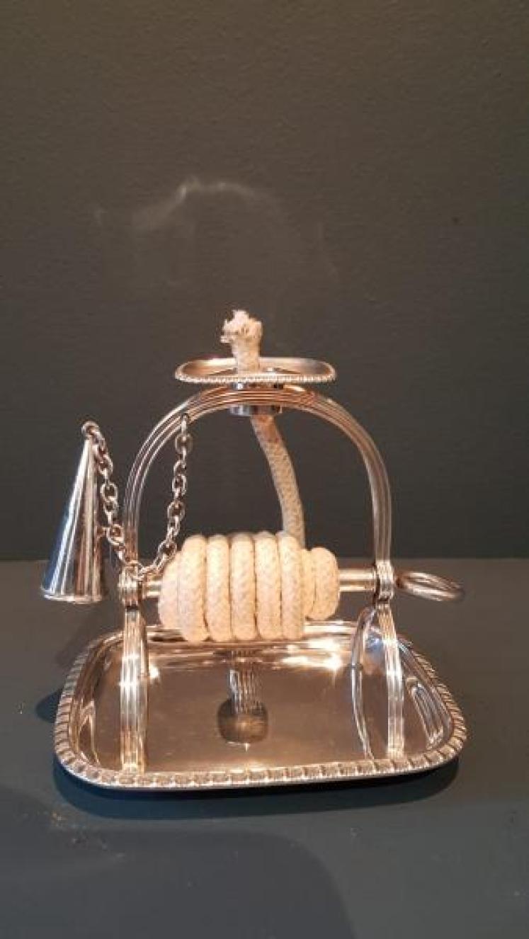 Silver Wax Jack Candlestick and Snuffer - Image 7