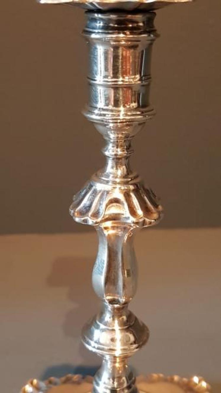 Victorian Silver Taper Stick - Image 5