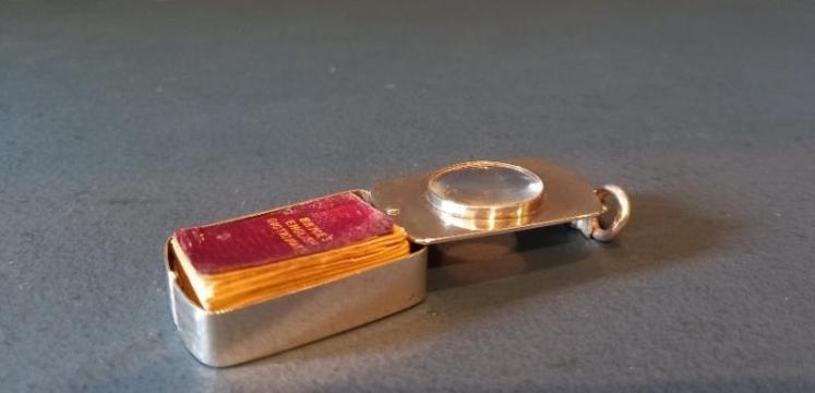 Rare Victorian Miniature Silver Cased Dictionary - Image 2