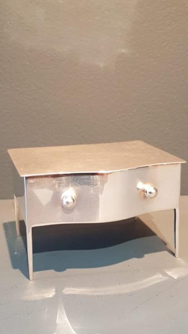 Silver Dressing Table Ring Box - Image 1