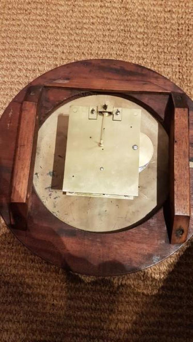 Late Victorian Mahogany Fusee Dial Clock - Image 4