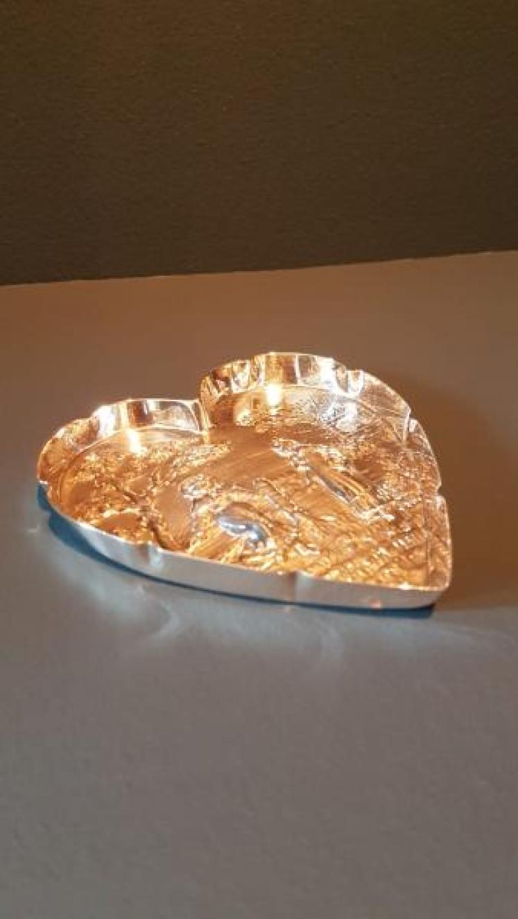 Victorian Silver Heart Shaped Dish by William Comyns - Image 3