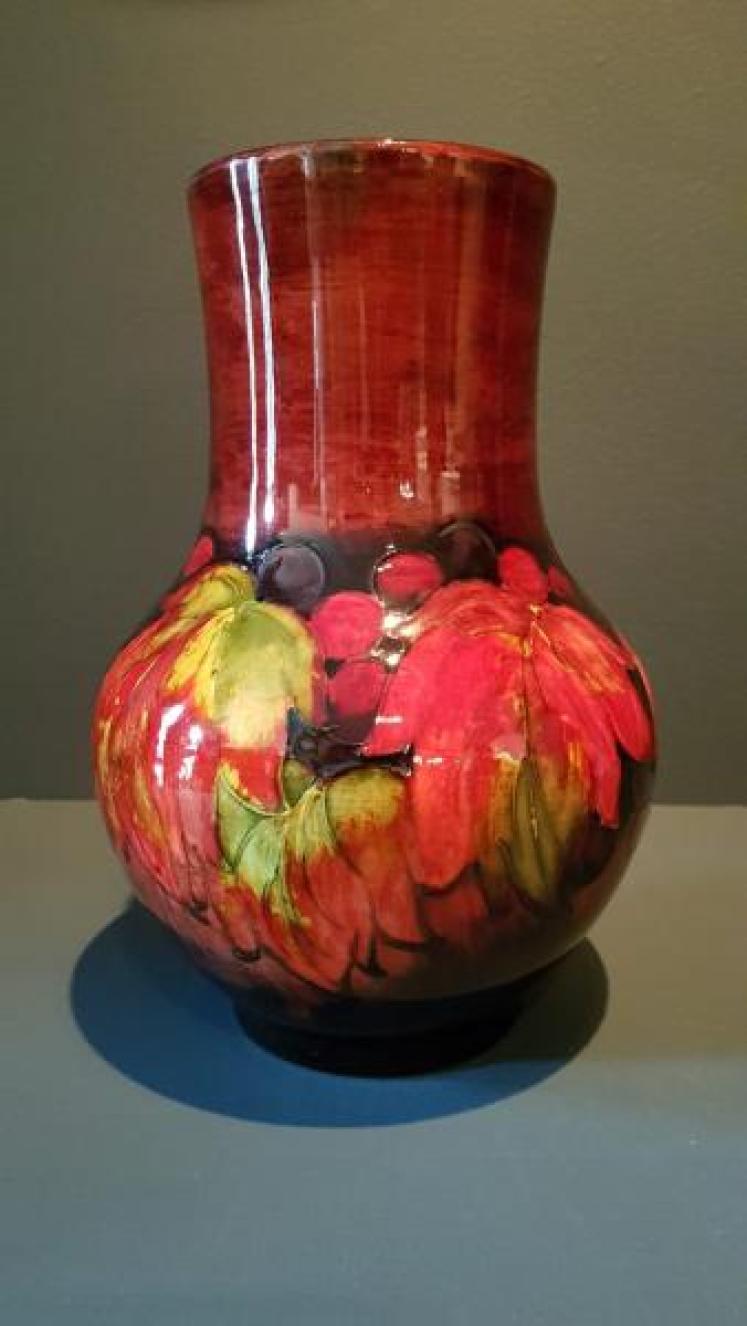 Impressive Moorcroft Leaf and Berries Flambe Vase - Image 1