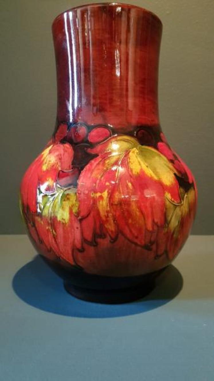 Impressive Moorcroft Leaf and Berries Flambe Vase - Image 6