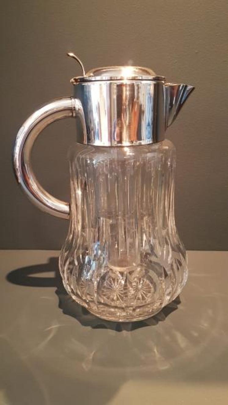 Superb Large Edwardian Crystal Lemonade Jug - Image 1