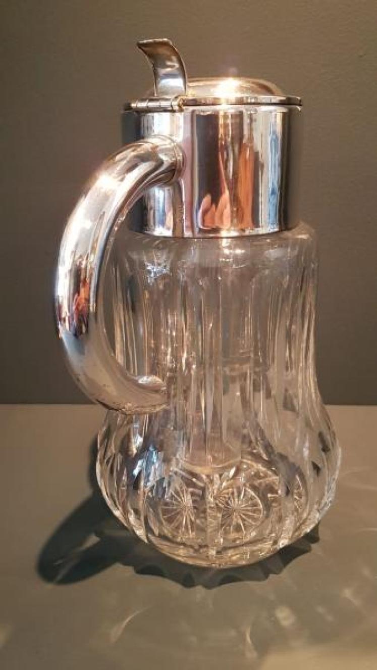 Superb Large Edwardian Crystal Lemonade Jug - Image 6