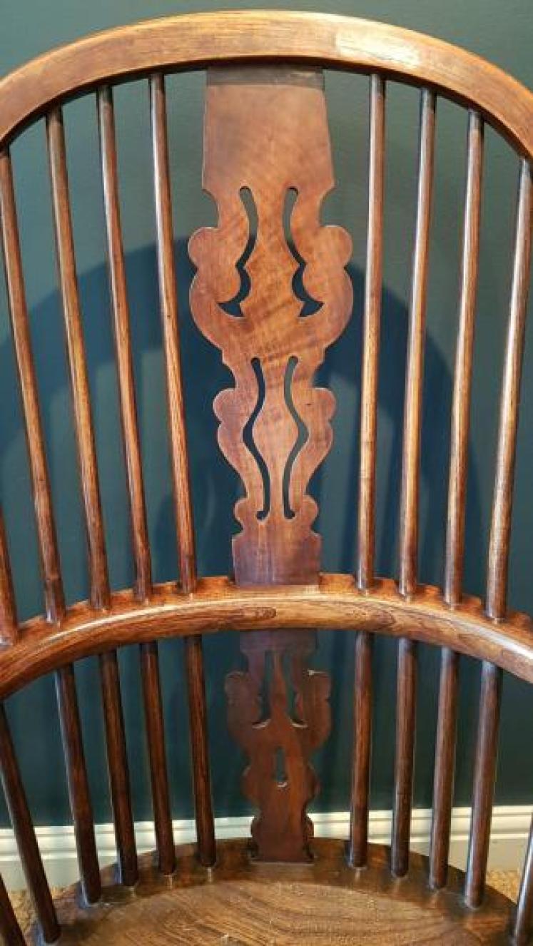 Early Victorian Ash High Back Windsor Chair - Image 5