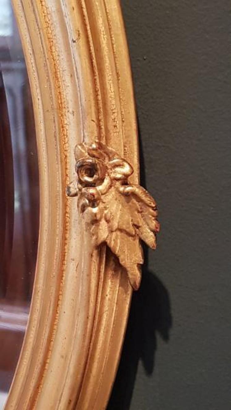Quality Victorian Oval Timber Gilt Mirror - Image 4