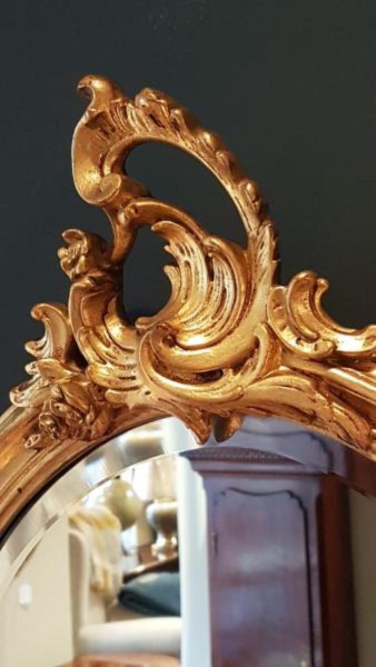 Quality Victorian Oval Timber Gilt Mirror - Image 5