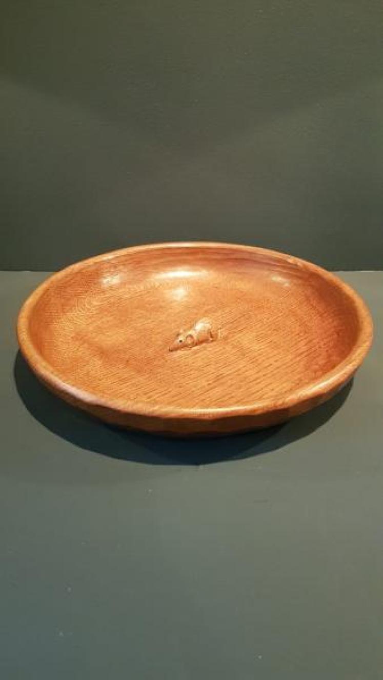 Superb Large Mouseman Fruit Bowl - Image 1