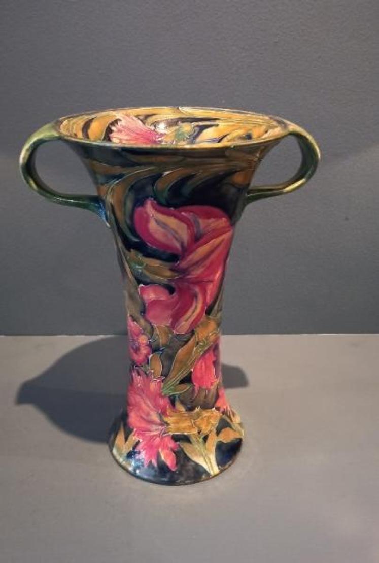 Superb Antique Moorcroft Spanish Twin Handled Vase - Image 1