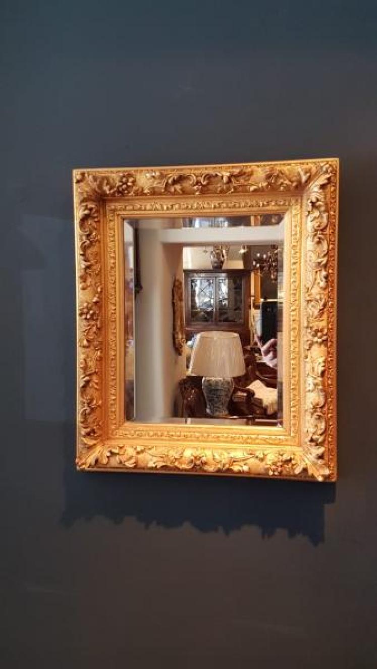 Matching Pair of Antique Timber Gilt Mirrors - Image 2