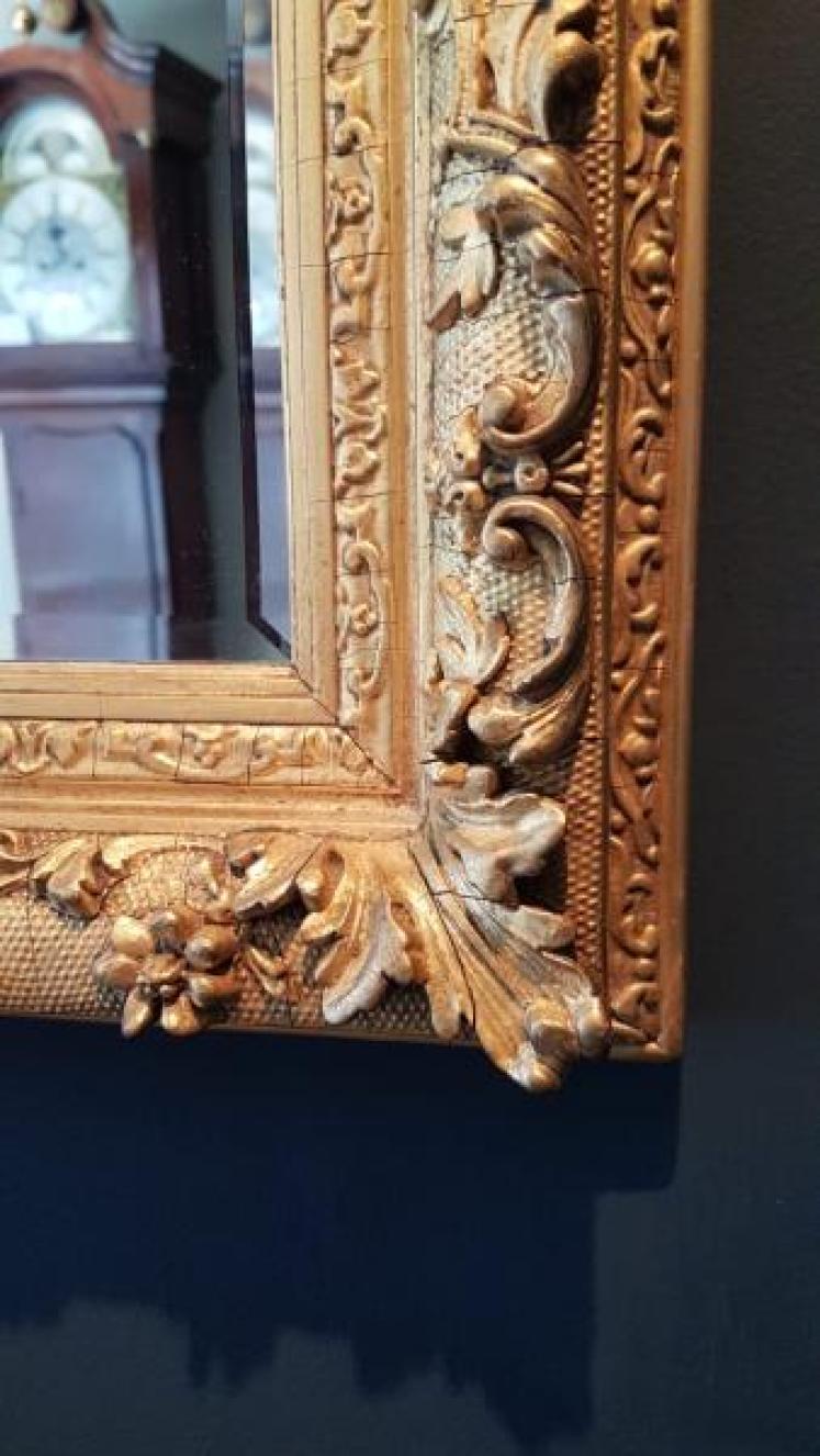 Matching Pair of Antique Timber Gilt Mirrors - Image 3