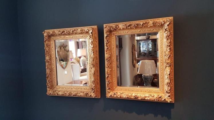 Matching Pair of Antique Timber Gilt Mirrors - Image 5