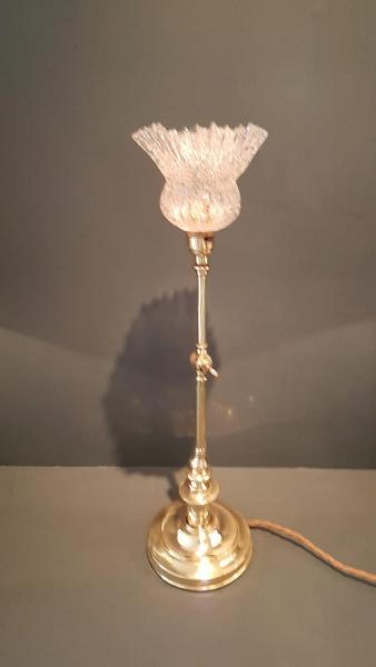 Edwardian Adjustable Lamp and Shade - Image 2