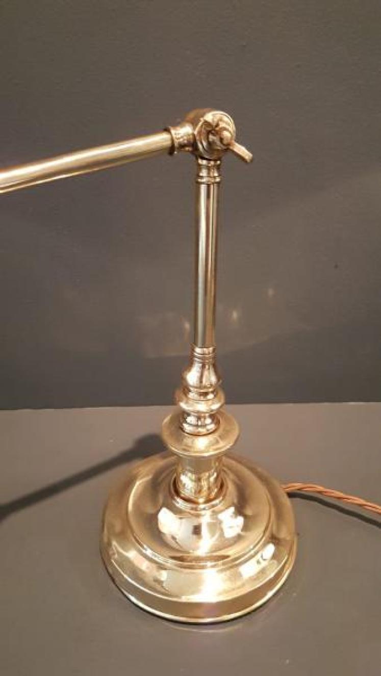 Edwardian Adjustable Lamp and Shade - Image 4