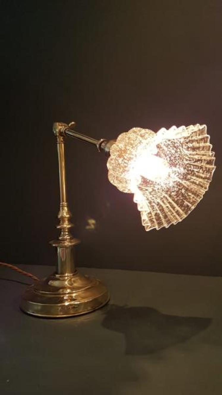 Edwardian Adjustable Lamp and Shade - Image 6