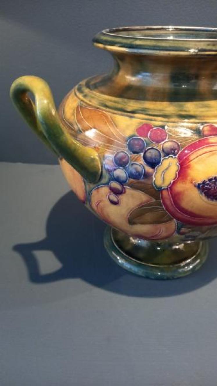 Antique Moorcroft Twin Handled Pomegranate Vase  - Image 4