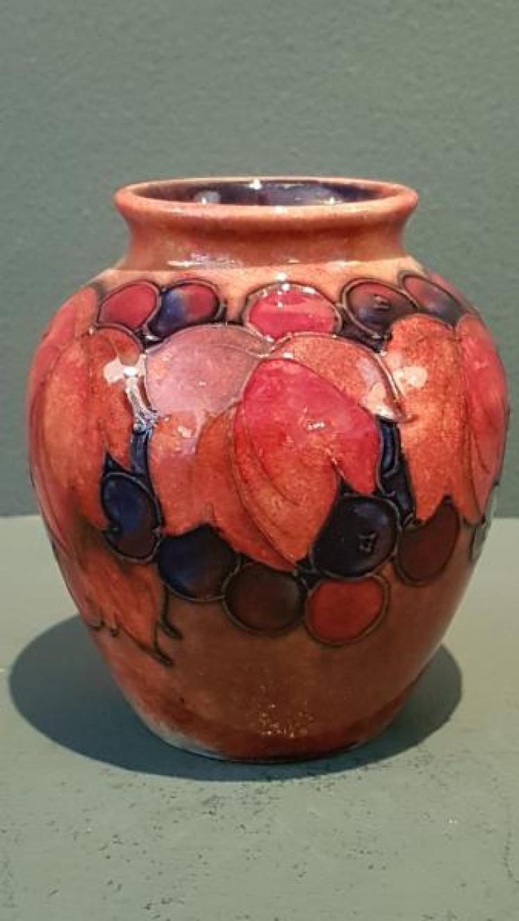 Superb Moorcroft Leaf and Berries Flambe Vase - Image 1