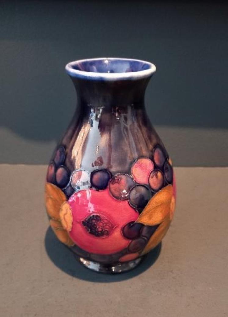 Early Moorcroft Seeded Pomegranate Bulbous Vase - Image 1