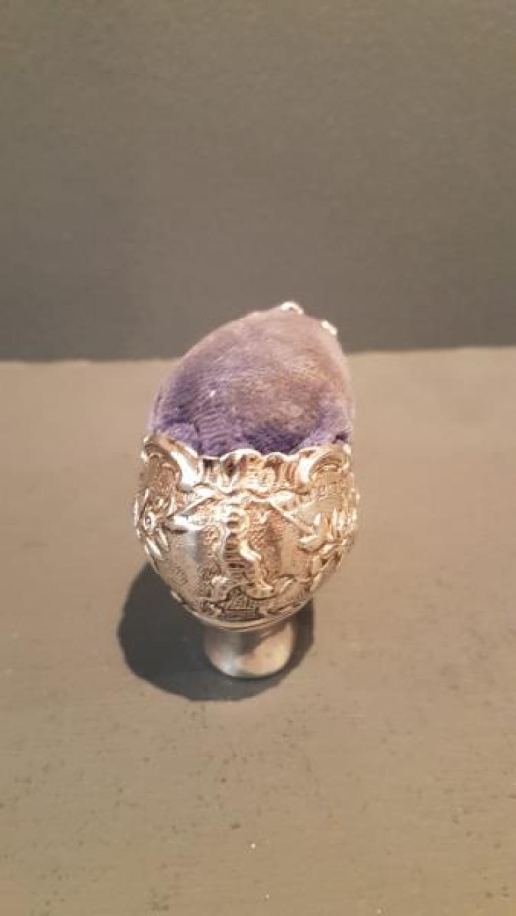 Superb Victorian Silver Shoe Pin Cushion - Image 2