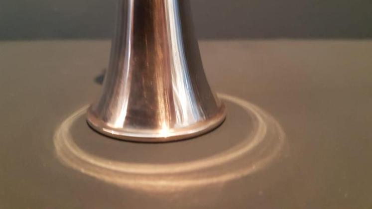 Walker and Hall Silver Trumpet Table Light - Image 2