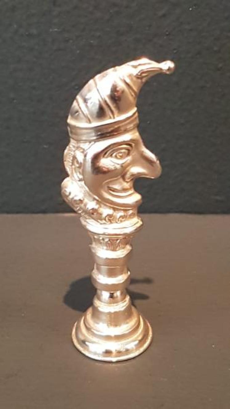 George V Silver Punch Wax Seal - Image 1