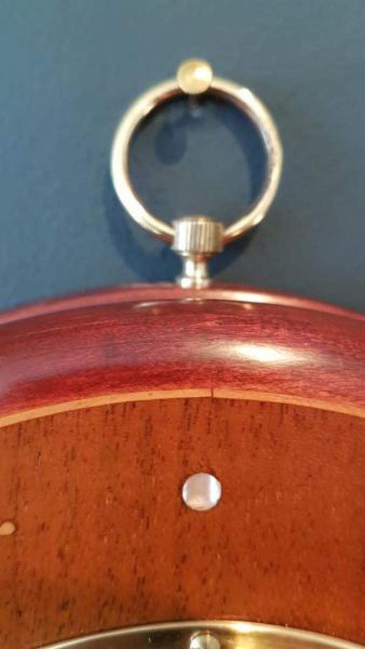 Quality Edwardian Inlaid Mahogany Barometer - Image 3