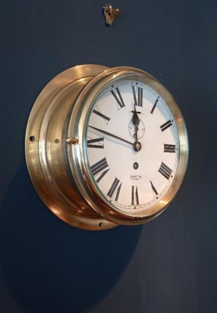 Antique Smith's Astral 8 Day Ship's Wall Clock - Image 1