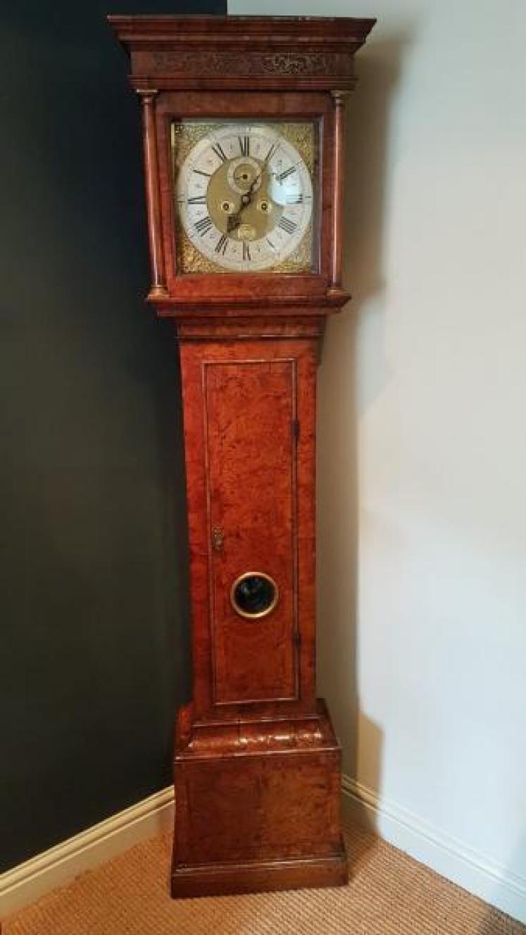 Superb George I Period 8 Day Burr Yew Longcase Clock - Image 1