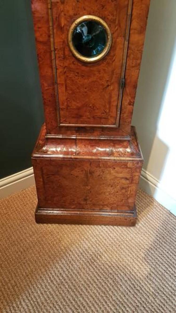 Superb George I Period 8 Day Burr Yew Longcase Clock - Image 7