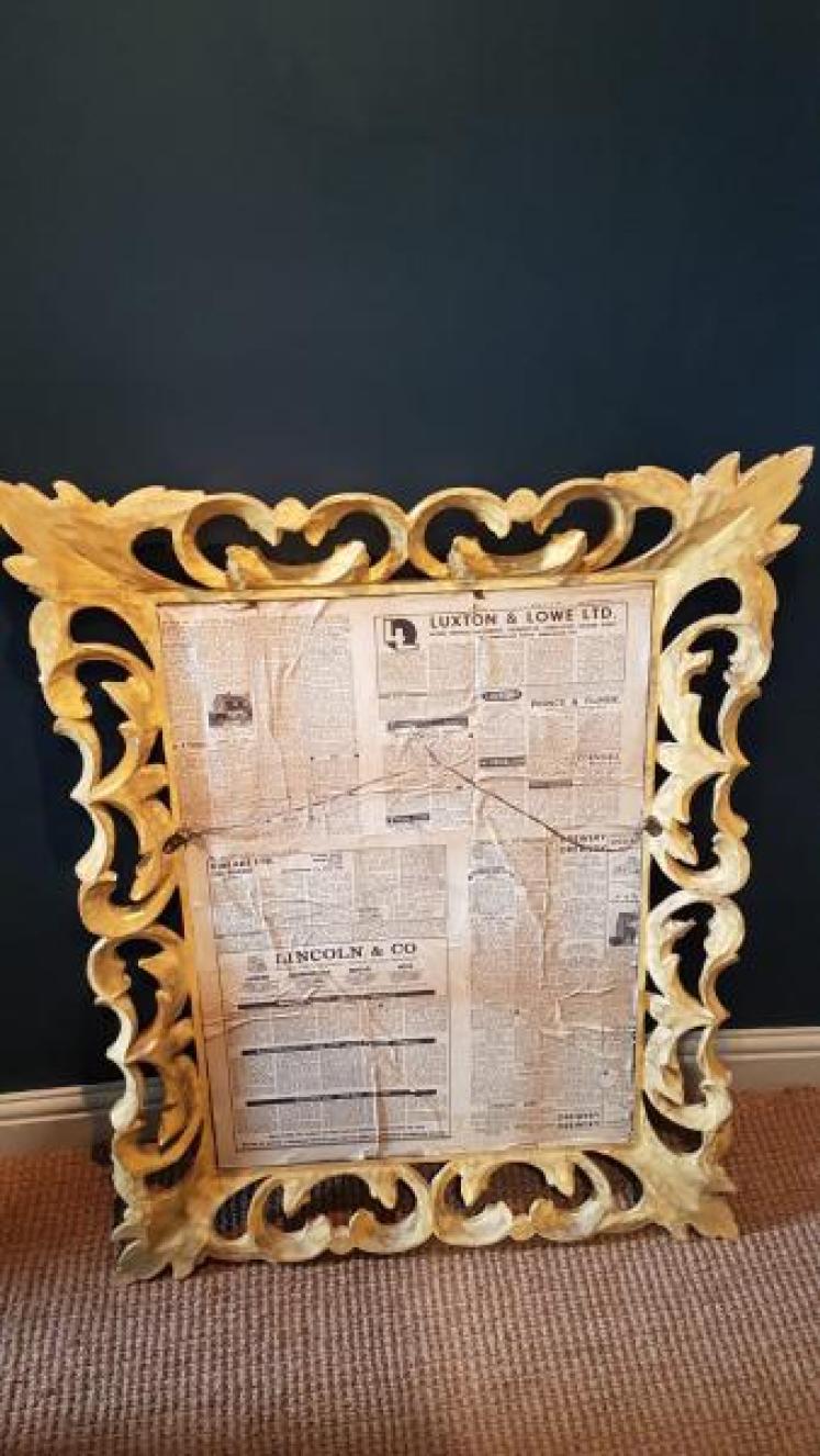 Large Victorian Timber Gilt Mirror - Image 2