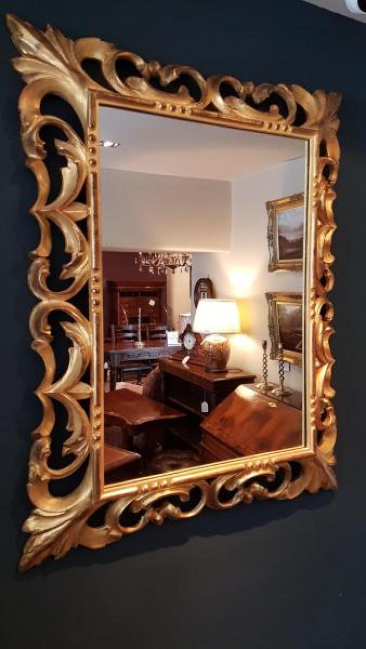 Large Victorian Timber Gilt Mirror - Image 6
