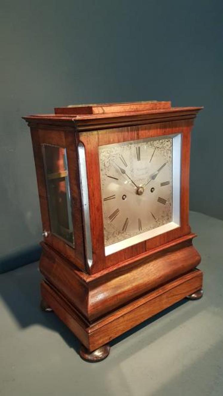 Fine Regency Rosewood Double Fusse Bracket Clock - Image 2
