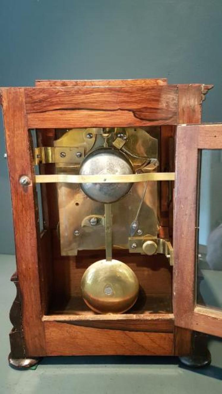 Fine Regency Rosewood Double Fusse Bracket Clock - Image 3