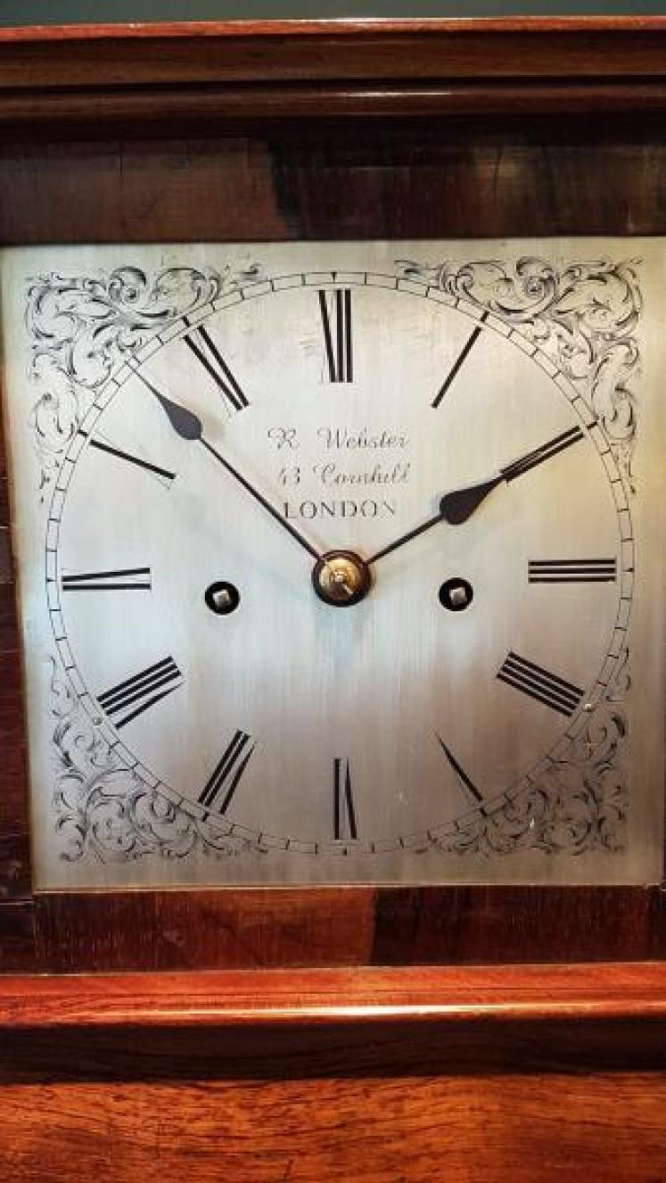 Fine Regency Rosewood Double Fusse Bracket Clock - Image 5