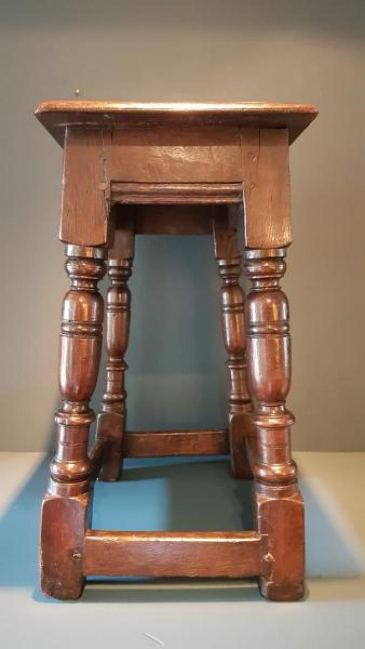 George III Oak Joint Stool  - Image 3