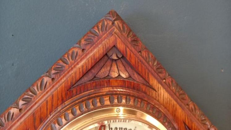 Victorian Diamond Shaped Skeletonised Works Barometer - Image 3