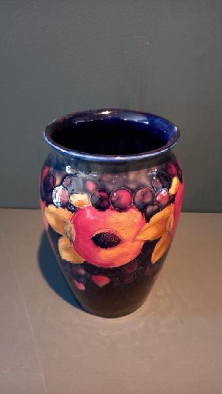 Antique Moorcroft Open Seeded Pomegranate Vase - Image 2